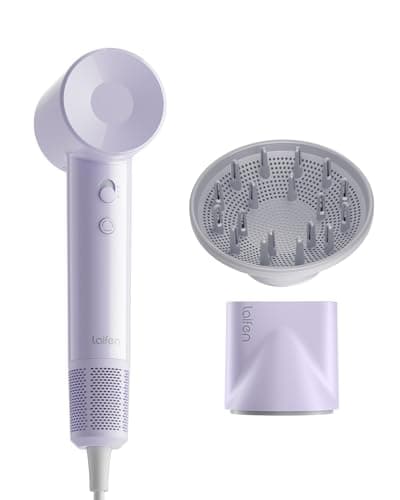 Laifen SE Lite Hair Dryer, Negative Ionic Blow Dryer with 100,000 RPM Brushless Motor for Fast Drying, High-Speed Low Noise Thermo-Control Hair Dryer with Lightweight Design and 2 Nozzles