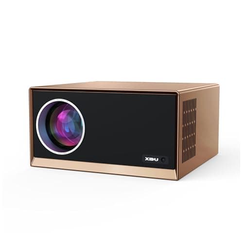 4K Projector with WiFi and Bluetooth, XIDU 1200 ANSI Native 1080P Outdoor Movie Projector with 25%Zoom, Fully Sealed Engine, HDR10+, Built In 20W Speakers, Compatible with HDMI, USB, AV, iOS, Android