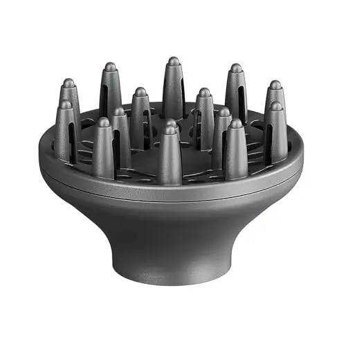 Wavytalk Grey Diffuser - Compatible with Wavytalk Blown Away Ionic Hair Dryer (Fits 49.6mm Internal Diameter)