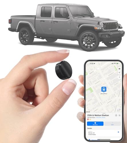 GPS Tracker for Vehicles - No Monthly Fee, Real-Time Tracking, Magnetic GPS Tracker for Car, Motorcycle, Truck, Anti-Theft, Easy Installation, Long Battery, Waterproof & Compact Design Life 1D