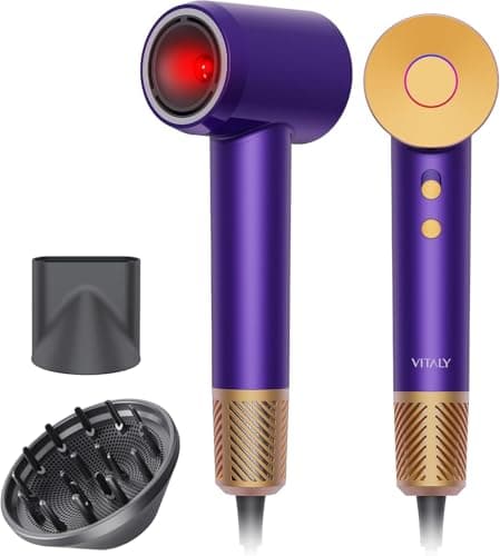 Ionic Hair Dryer Professional, High Speed Hair Dryer 180,000 RPM for Fast Drying, Best Blow Dryers for Women 1600W Powerful Fast Drying Quiet and Lightweight for Travel, Women's Gift