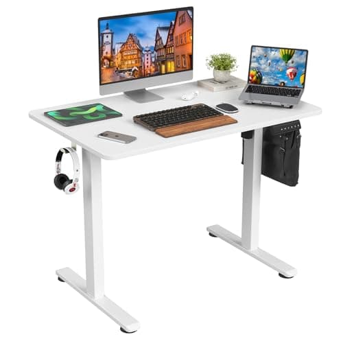 Stary Electric Standing Desk Adjustable Height Sit Stand Home Office Desk with Splice Board