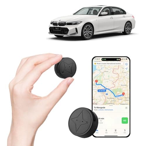 Mini GPS Tracker for Vehicles - Car GPS Tracker Portable Real Time Magnetic GPS Tracking Device,No Subscription Required,for Kids,Dogs,Trucks