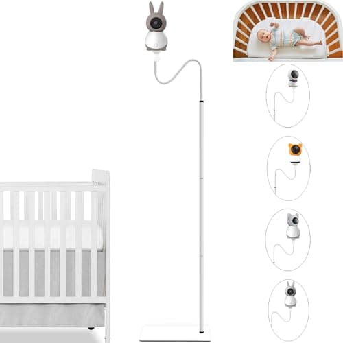 JAMYOK Baby Monitor Floor Stand Holder Mount for BOIFUN Baby 2S,Baby 5S,Baby 6T/ieGeek Baby 1T/DEATTI BM101-M, ARENTI P2Q/ B2, Momcozy BM01/BM02/BM03/BM04