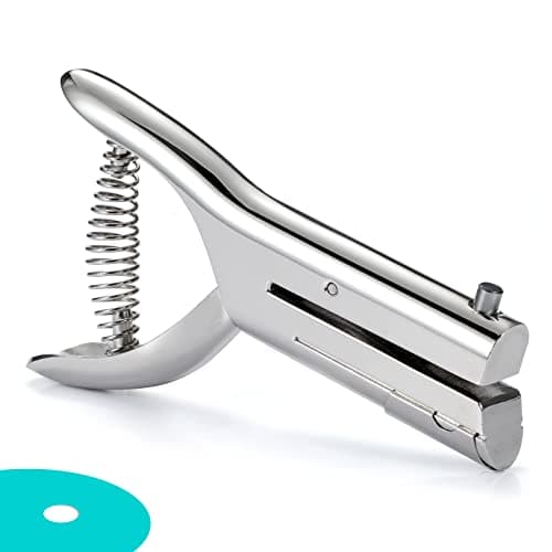 Heavy Duty Single Hole Punch - Portable Paper Cardboard Punch (3/10''-10MM)