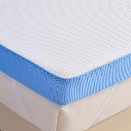 Grbsy FirmNest 4 Inch Queen Mattress Topper, Extra Firm Mattress Topper