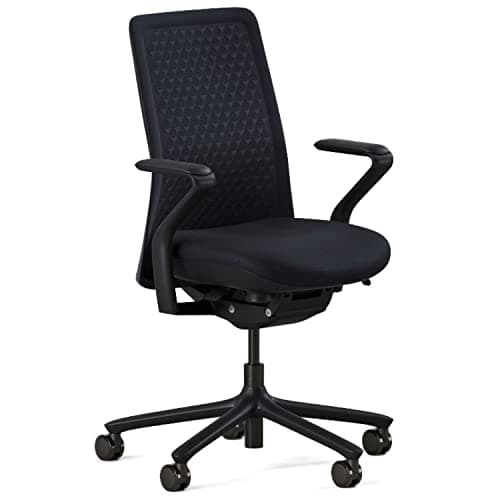 Branch Verve Chair - High Performance Executive Office Chair with Contoured Back and Adjustable Lumbar Support - High Density Foam Cushion and 3D Knit Back - Fits 5' to 6', Up to 275 lbs, Galaxy