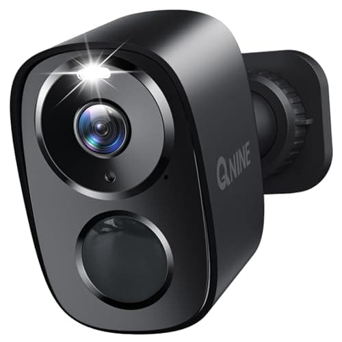 QNINE Security Camera Outdoor, 1 Pack 2K 5GHz WiFi Wireless Camera with 2-Way Audio PIR Motion Detection, IP66 Waterproof, Color Night Vision