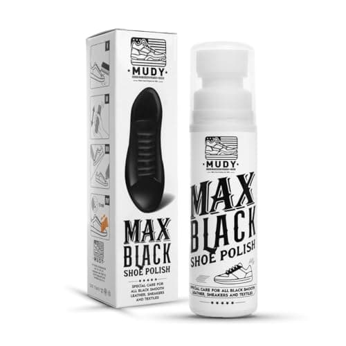 MUDY Max Black Shoe Polish for Leather Sneakers and Textiles