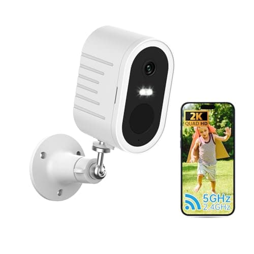 Security Cameras Wireless Outdoor, 2K Battery Powered WiFi Cameras for Home Security , Surveillance Camera AI Motion Detection Spotlight Siren Alarm, Color Night Vision, 2-Way Talk, IP66 Waterproof