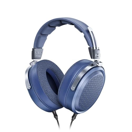FiiO FT1 Pro Open-Back Planar Magnetic Wired Hi-Fi Headphones for Home, Studio, Recording, High Sensitivity (Blue)