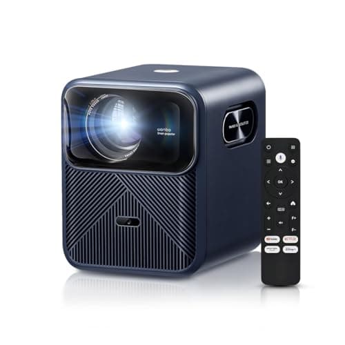 4K Supported Projector with Android TV 11, Wanbo Mozart 1 Pro 900 ANSI Smart Projector with WiFi and Bluetooth. 16W Speakers, Auto Focus & Keystone, Built-in Streaming Apps & Google Store