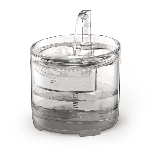 NPET Cat Water Fountain WF050TP 1.5L Automatic Pet Drinking Fountain with Replacement Faucet Kit(No Adapter