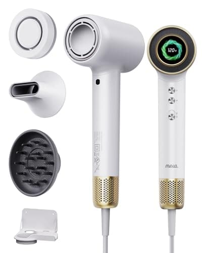 Professional Bi-Ionic Aromatic Hair Dryer & Hand Dryer- mera Ultra - Fast Drying Salon Results Blowdryer w/Magnetic Diffuser & Aromatherapy Nozzle, Safe Mode, cUL Certified, Lightweight for Travel