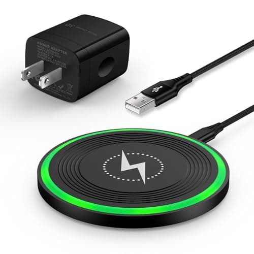 Wireless Charger for Moto G Power 2025 2024 Edge 2024,Moto G Stylus 5G (2025) Edge Razr 50 40 Ultra Pro,15W Wireless Charger Station Fast Charging Pad + Adapter for Samsung Galaxy S25 S24 Ultra S23 FE