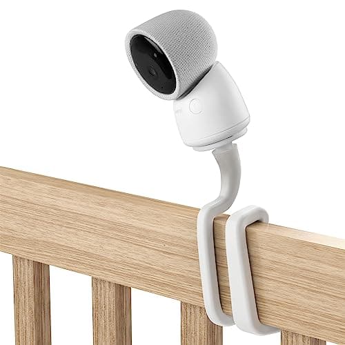 Koroao Flexible Twist Mount for Arenti Baby Monitor/ARENTI 3MP Baby Monitor,No Tools or Wall Damage Required (White)