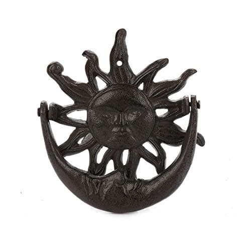 Sun and Moon Decor - Rustic Door Knocker (Black)