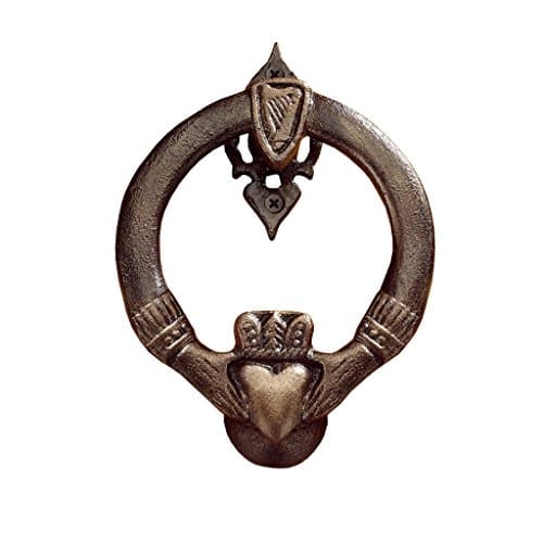 Design Toscano SP27007 Claddagh Authentic Foundry Door Knocker,bronze
