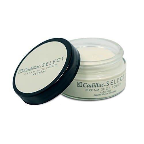 Cadillac Select Premium Cream Shoe Polish – Neutral Leather Shoe Care, Nourishing Formula, Restores Shine and Color, Easy Application, Made in USA