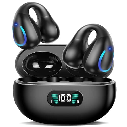 AI Translation Earbuds Real Time 144 Languages Translator Ear Buds Audifonos Traductores Inglés Español Wireless Clip On Earbuds Bluetooth Headphones for Travel Business Meeting Learning 321312
