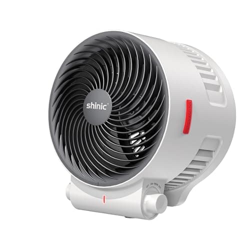Shinic 2-in-1 Heater and Fan Combo,1500W Portable Space Heater with 3 Modes,Adjustable thermostat,Tip-Over&Overheat Protection,Energy Efficient for Indoor Home Use, White