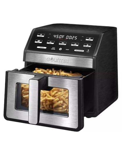 Gourmia 7.6 L (8 Qt.) Digital Air Fryer with Touchscreen Controls and Pre-Set Cooking Functions