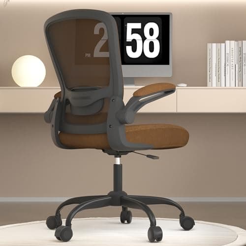 Mimoglad Office Chair, Ergonomic Desk Chair with Adjustable Lumbar Support, High Back Mesh Computer Chair with Flip-up Armrests-BIFMA Passed Task Chairs, Executive Chair for Home Office