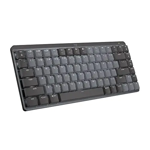 Logitech MX Mechanical Mini Wireless Illuminated Keyboard, Clicky Switches, Backlit, Bluetooth, USB-C, macOS, Windows, Linux, iOS, Android, Metal