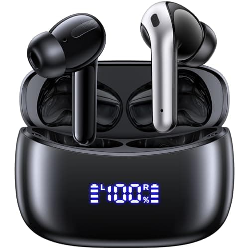 AI Translation Earbuds Real Time 164 Languages Translator Ear Buds Audifonos Traductores Inglés Español 70H Playtime Wireless Earphones AI Bluetooth Headphones for Travel Meeting Learning Black