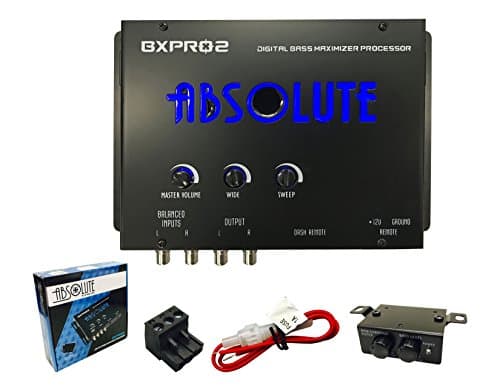 Absolute BXPRO2 Digital Bass Maximizer Processor with Dash Mount Remote