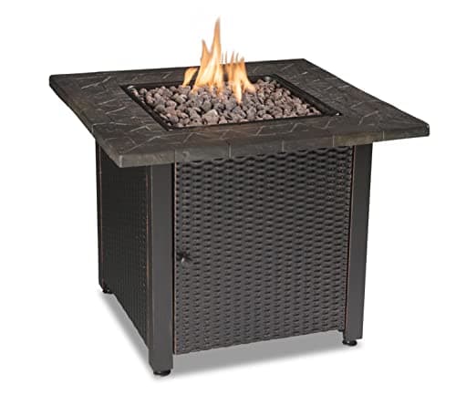 Endless Summer 30" Gas Outdoor Fire Pit Table with Resin Mantel