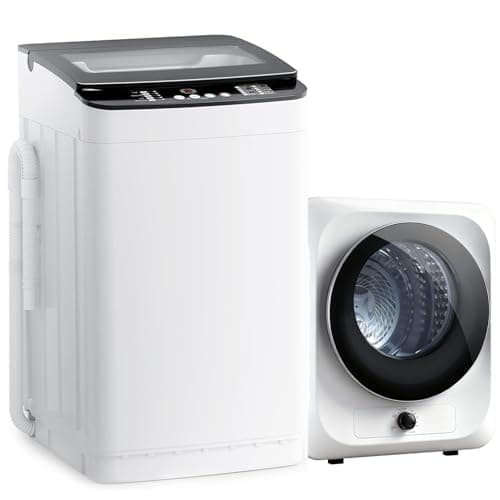 Auertech Portable Washer and Dryer Combo Set, 28 lbs Fully Automatic Washing Machine, 1.5 CuFt Portable Dryers, Compact Washer and Dryer for Apartment, RV, Dorm