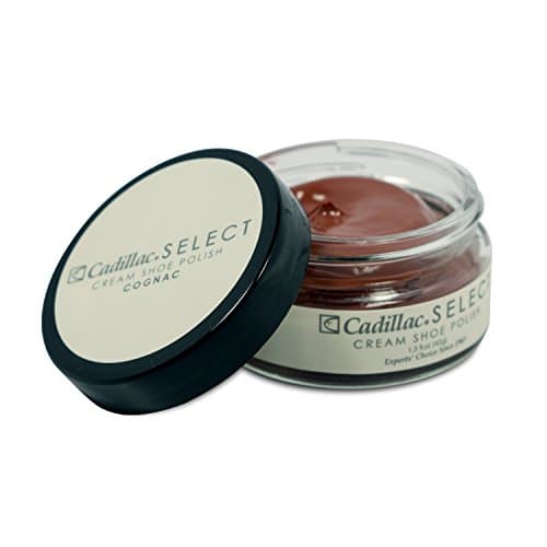 Cadillac Select Premium Cream Shoe Polish – Cognac Leather Shoe Care, Nourishing Formula, Restores Shine and Color, Easy Application, Made in USA