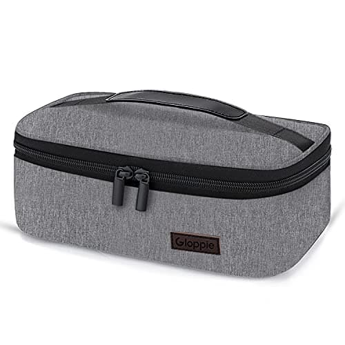 Gloppie Small Lunch Bag, Mini Lunch Box for Adults & Kids - CPC Certified, Food-Grade Lining | Portable Cooler for Work, School, Travel, (Grey)