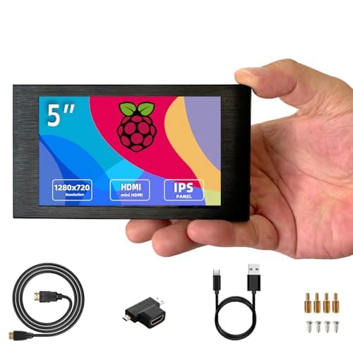 VIEWMEI 5 inch IPS Small Hdmi Monitor 1280 * 720 Mini LCD Screen Portable Display Monitor