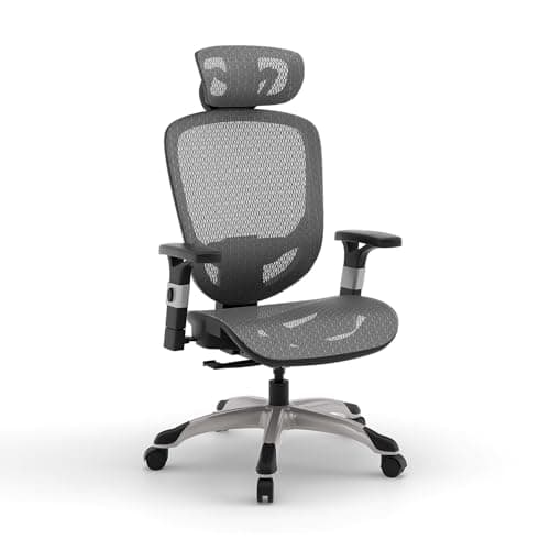STAPLES Ergonomic Task Chair, Mesh, Ergonomic, Lumbar Support, Swivel, Gray