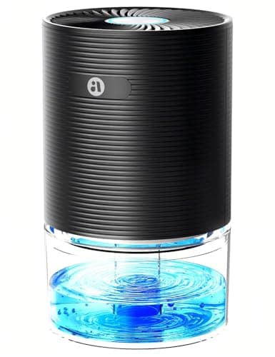 SANVINDER Dehumidifiers for Home, 25oz Dehumidifier for Bedroom with Auto-off, Ultra Quiet Energy Saving for Bathroom Closet Wardrobe Office RV (285sq.ft)