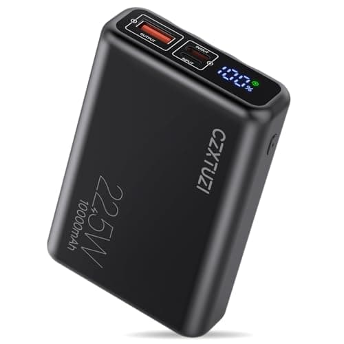 CZXTUZI 5V 3A Heated Vest Battery Pack with Built in Cables,10000mAh Fast Charging Power Bank for Heated Vests Heated Jackets Heated Hoodies Heated Chair etc.