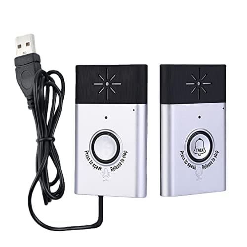 Intercom Doorbells for Home Classroom, Smart 2-Way Voice Intercom Doorbell for Home Intercomunicador Access Control System Home Security,Power by 4 x AAA Batteries(Not Included)