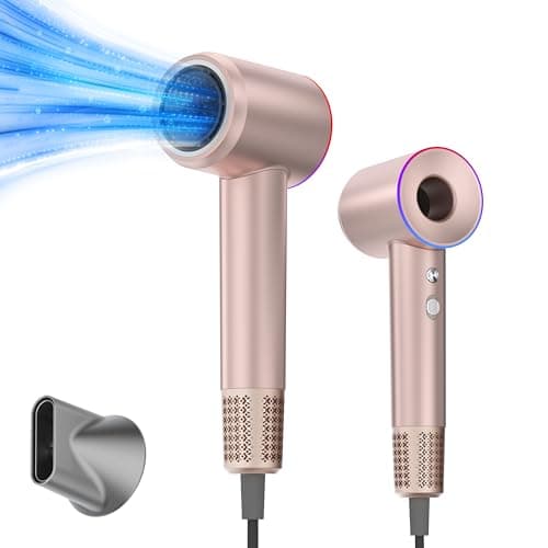 Cincred Ionic Hair Dryer - 120000 RPM High Speed Brushless Motor for Fast Drying, Low Noise (Pink)