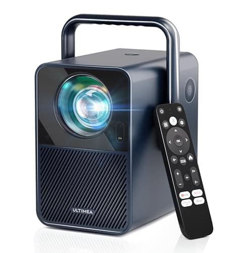 ULTIMEA Projector 4K Decoding Android TV 11.0 with Netflix, 1000 ANSI Lumens Projector Native 1080P, Dolby Audio, Projector with WiFi 6 and Bluetooth 5.3, Portable Home Cinema Projector, Poseidon E40