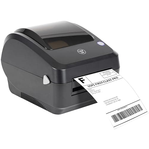 Westinghouse Thermal Shipping Label Printer USB, 4x6 Label Commercial Grade, Compatible with USPS, UPS, FedEx, Shopify, Amazon, Small Business, Desktop Label Printer for Packages, Includes Labels