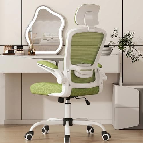 Mimoglad Office Chair, High Back Ergonomic Desk Chair with Adjustable Lumbar Support and Headrest (Green Pear)