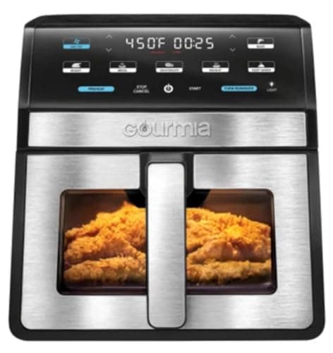 Gourmiaa Digital Air Fryer with Window and Light, 8-Quart
