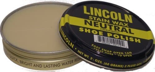 Lincoln Shoe Wax Polish 3 Fl Oz (Neutral) by Lincoln
