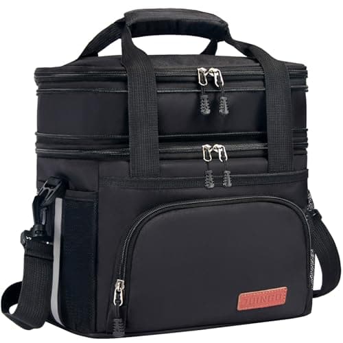 JOINGO Tactical Lunch Box for Men & Women – Expandable 16L Double Deck Insulated Cooler Bag for Work, Construction & 12-Hour Shifts – Heavy Duty Leakproof Large Meal Prep Tote with Shoulder Strap