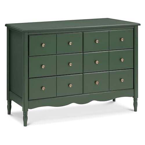 Namesake Liberty 6-Drawer Dresser for Nursery - GREENGUARD Gold Certified - Assembled Wooden Double Chest of Drawers for Kids, Boys, and Girls - Baby Dresser for Bedroom & Living Room - Forest Green