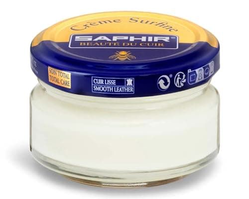 SAPHIR Creme Surfine Pommadier Shoe Polish - Beeswax Cream for Leather Products - Neutral