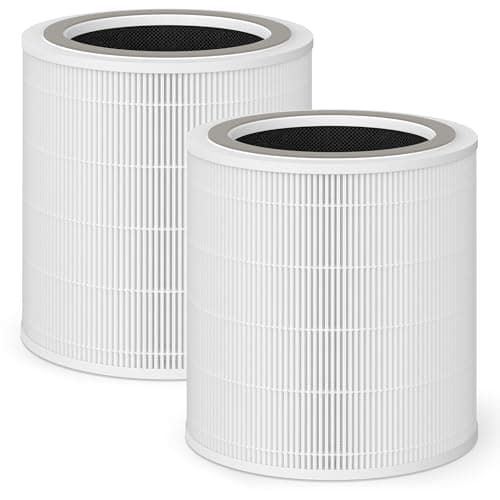 Harebery 2 Pack R0010 Filter Replacement | Compatible with Puraclenz Core 750 Purifier | 3-Stage Filtration