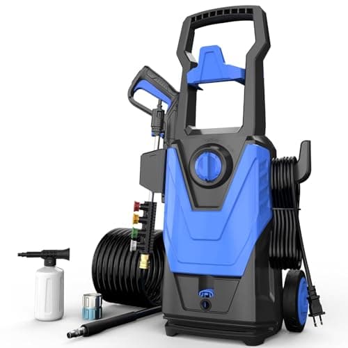 AgiiMan Electric Pressure Washer, 4800PSI Max 3.2GPM Power Washer Electric Powered with 20FT Hose, 4 Nozzles, Foam Cannon, High Pressure Cleaner Machine for Cars